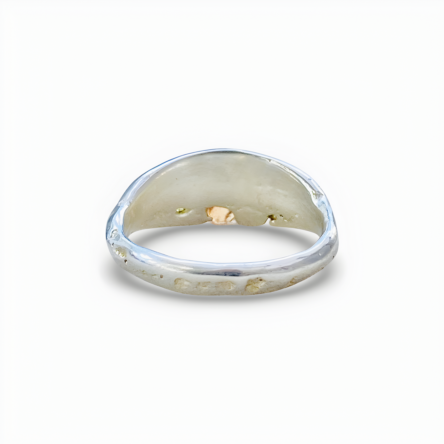 BUBBLE YELLOW SAPPHIRE ROUGH CUT RING