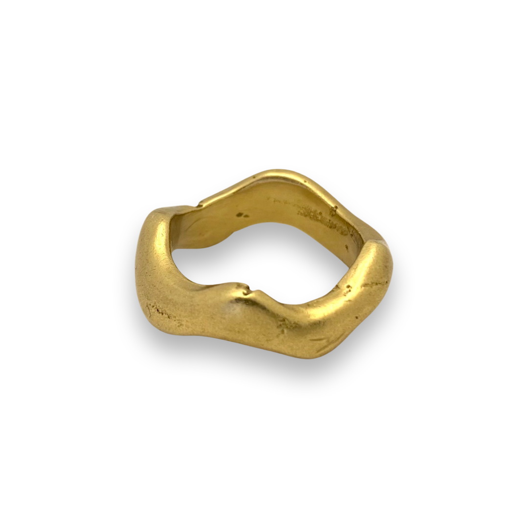 Wavy Band - Recycled Brass