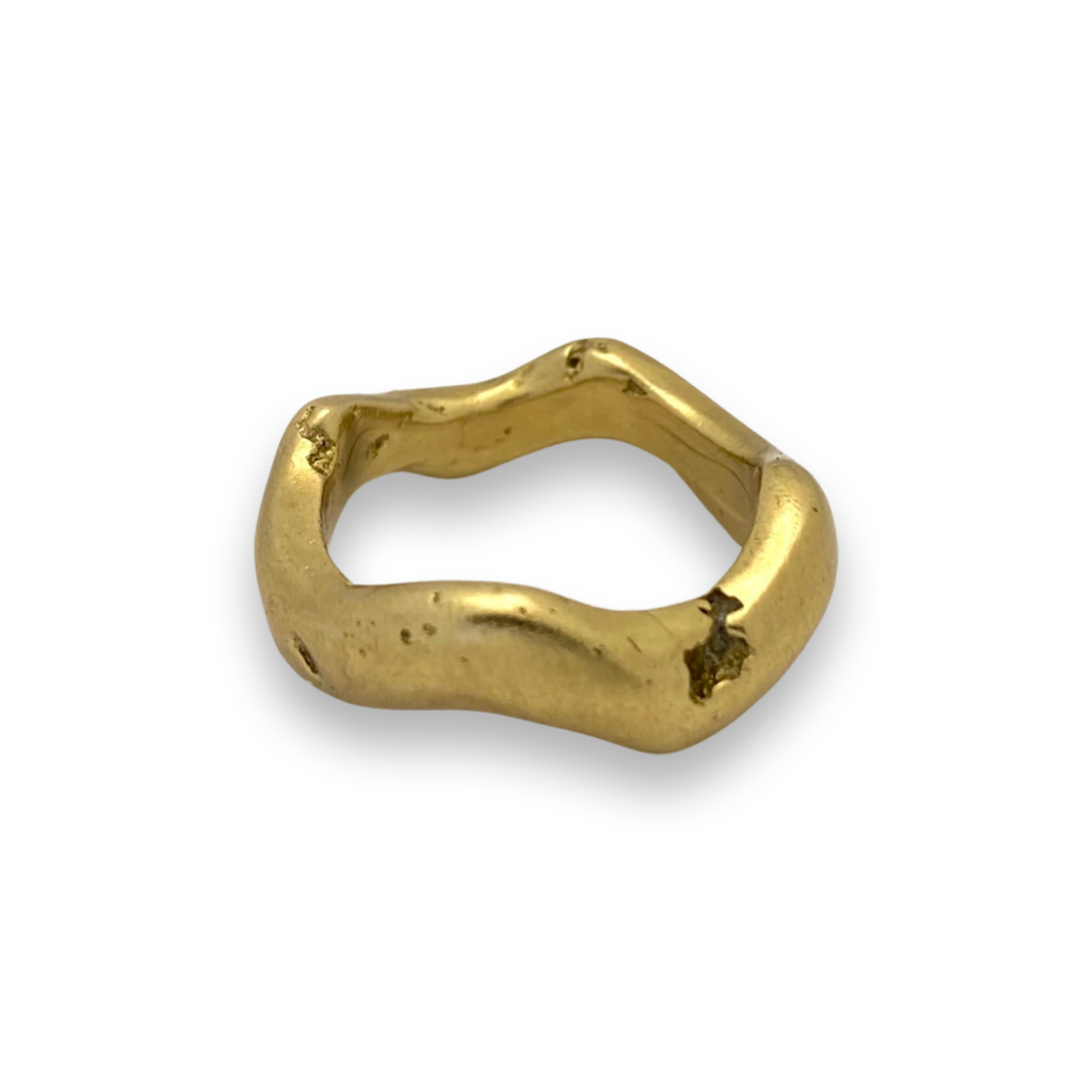 Wavy Band - Recycled Brass