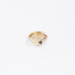 Reversible Heart & Signet Ring - Brass or Gold