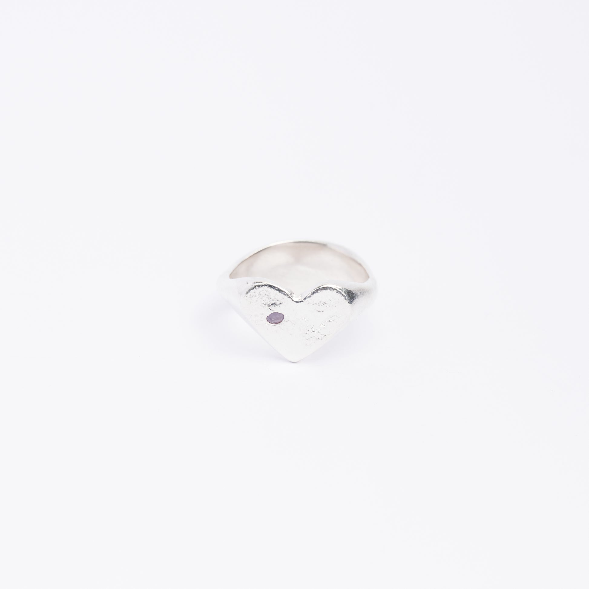 REVERSIBLE HEART & OVAL SIGNET RING