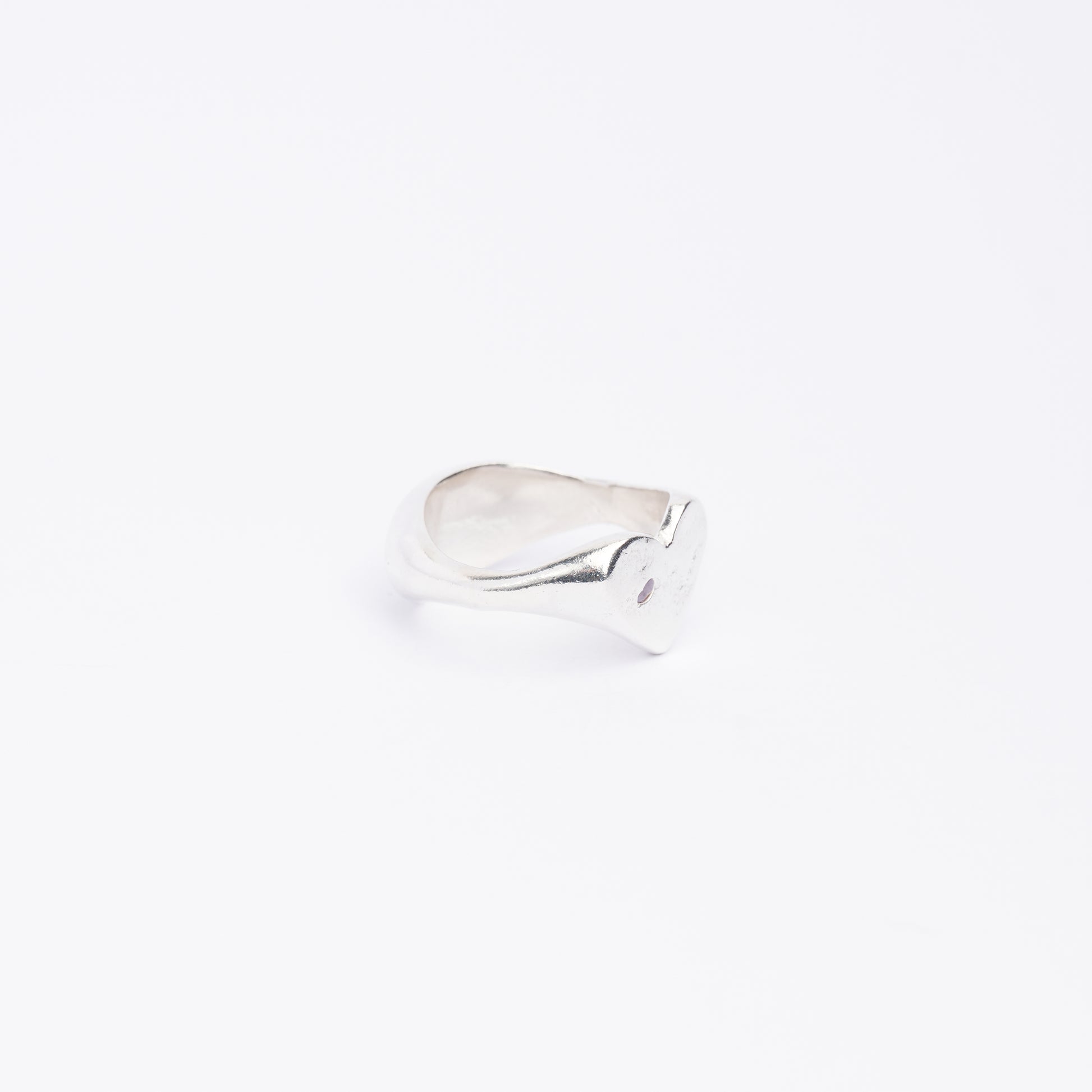 REVERSIBLE HEART & OVAL SIGNET RING