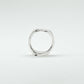 REVERSIBLE HEART + ROUND SIGNET RING