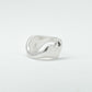 REVERSIBLE HEART + ROUND SIGNET RING