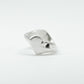 REVERSIBLE HEART + ROUND SIGNET RING