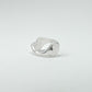 REVERSIBLE HEART + ROUND SIGNET RING