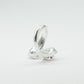 CATERPILLAR OPEN RING - RED GEMS