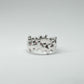 CATERPILLAR WAVY RING - PINK GEMS