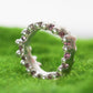 CATERPILLAR WAVY RING - PINK GEMS
