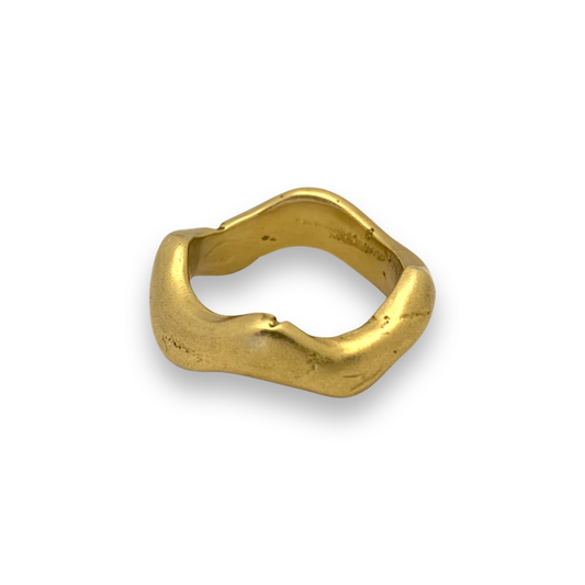 Wavy Band - Recycled Brass