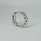 CATERPILLAR WAVY RING - PINK GEMS