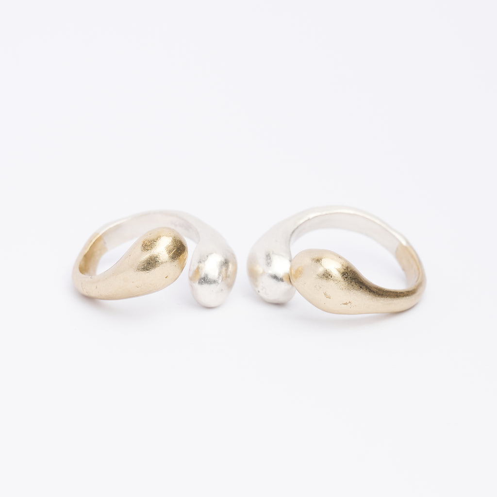 TWO-TONE OPEN RING