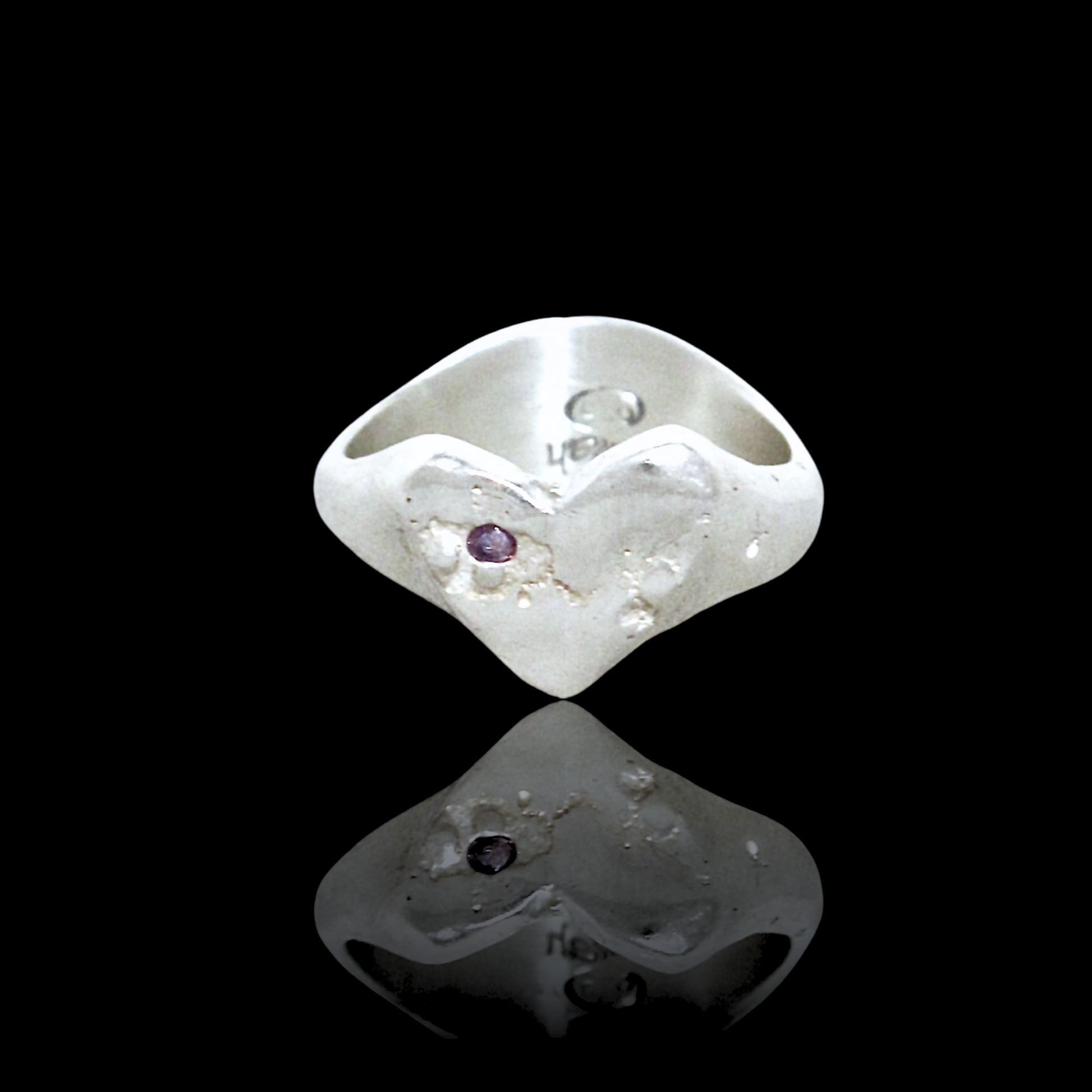 Double heart 2025 signet ring meaning